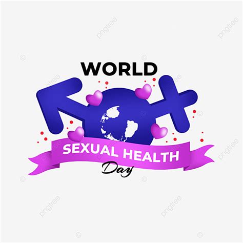 Sexual Health Png Image World Sexual Health Day With Ribbon And Heart Medical Health 4th