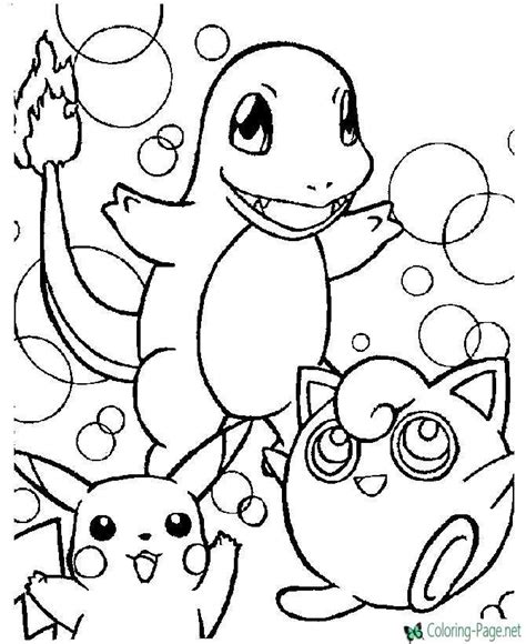 Pokemon Coloring Printable