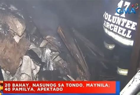 Tondo Fire Leaves Families Homeless Gma News Online