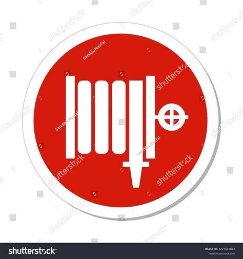 Iso Circle Sign Fire Hose Symbol Stock Vector (Royalty Free) 2227641873 ...