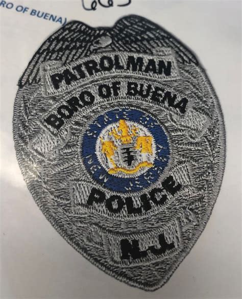 BUENA BORO POLICE PATROLMAN SILVER BADGE 663