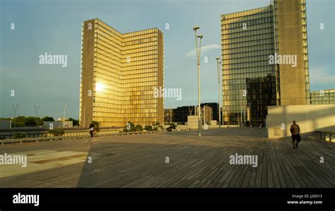 France Paris National Public Library Francois Mitterrand Wooden