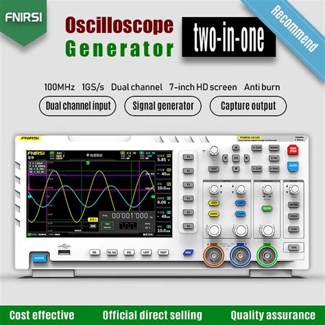 Fnirsi Digital Oscilloscope In Dual Channel Mhz Gsa S Inch