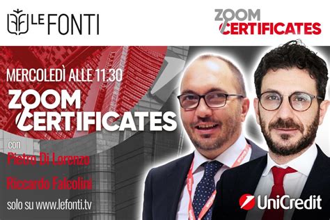 Le Fonti On Linkedin Zoom Certificates Unicredit Guida Ai