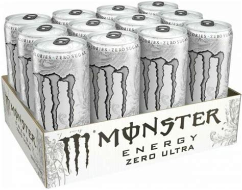 Monster Ultra Energy Drink Cans 12x 355ml