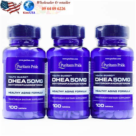 Dhea 25mg Puritan’s Pride Viên Uống Tăng Nội Tiết Tố Nữ Của Mỹ Kimiusa