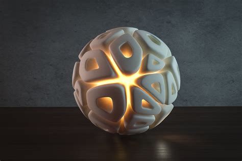 Voronoi Sphere Lamp Hq Version 3d Model 3d Printable Cgtrader