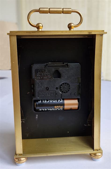 Updating a quartz carriage clock | Five Farthings Handbell Band