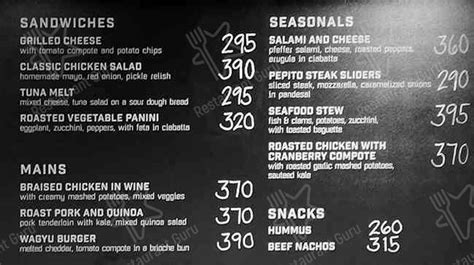 Menu At Tobys Estate Coffee Cafe Makati Legazpi Street