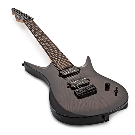 Harlem 7 String Electric Guitar By Gear4music Trans Black Gear4music