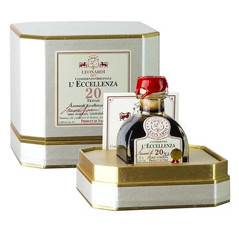 Leonardi Balsamic Eccelenza Condimento 20 Years 50 Ml Bottle