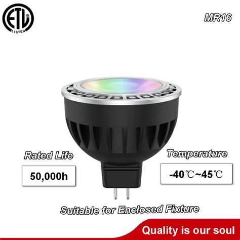 RGB CCT Tunable LED MR16 Spotlight Bulb For Landscape Lighting With