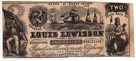 Rhode Island Advertising Currency - Online Review of Rhode Island History