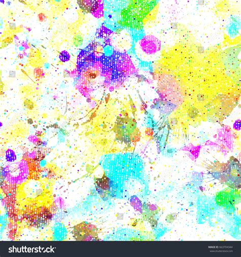 Rainbow Splatter Background Seamless Texture Wrapping Stock Vector ...