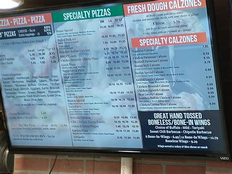 Menu at Bucksport House of Pizza pizzeria, Bucksport