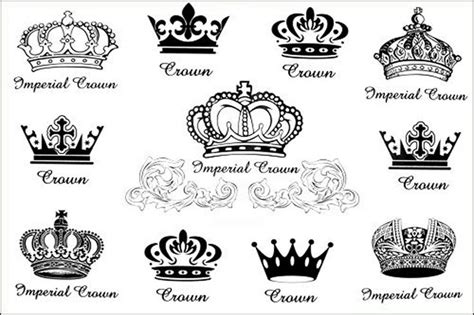 Different Crown Styles Crown Tattoo Design Small Crown Tattoo Totem