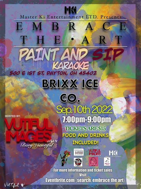Embrace The Art Paint and Sip Karaoke at Brixx Ice Company, Dayton on