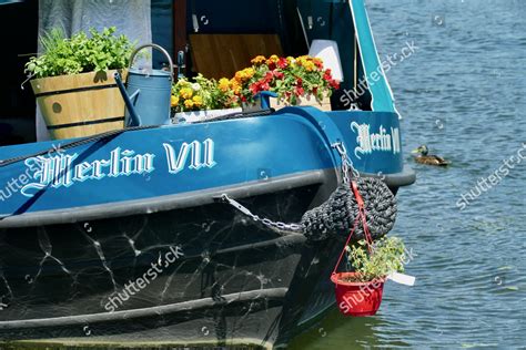 Boaters On River Thames During Hot Editorial Stock Photo Stock Image