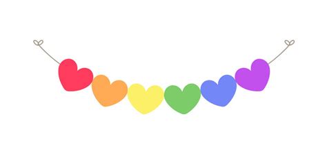 Rainbow Heart PNG Transparent Images Free Download | Vector Files ...