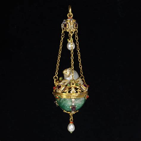 Wikivictorian On Twitter Enamelled Gold Scent Flask Pendant In The