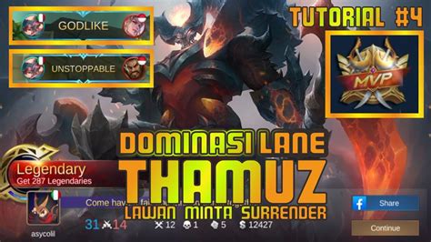 Tutorial Thamuz Offlane Terkuat Bikin Lawan Minta Surrender Thamuz