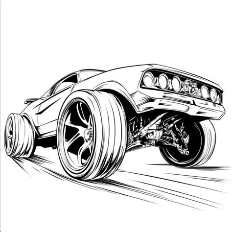 Coloriages Voitures Hot Wheels Et Dessins Gratuits Imprimer