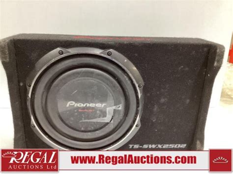 Pioneer Ib Flat Subwoofer In Shallow Mount Enclosure In Calgary