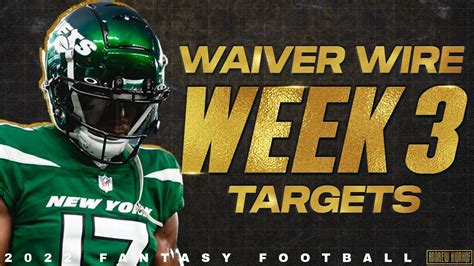 2022 Fantasy Football Week 3 Waiver Wire Targets Youtube