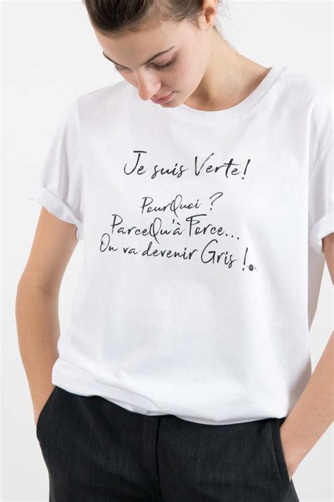 T Shirt Coton Biologique VERTE PourQuoi ParceQue