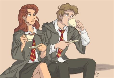 20 Wild Fan Redesigns Of Unexpected Harry Potter Couples Harry Potter Harry Potter Couples