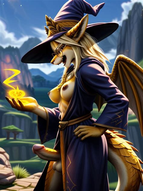 Armor Witch Dragon Wings Furry AI Porn