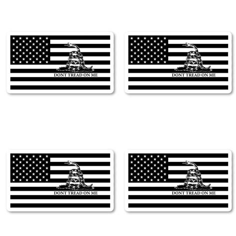 American Flag Dont Tred On Me Sticker Gadsden Flag Stickers 4 Pack