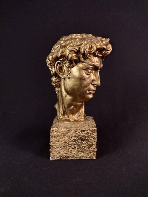 Gilt Statue Of David Bust Auction