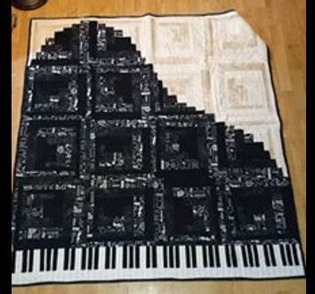 Piano Quilt Pattern Log Cabin Dollars From Each Sale To