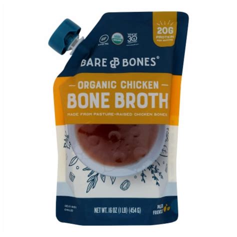 Bare Bones Chicken Bone Broth 16 FZ Pack Of 6 Case Of 6 16 FZ Each