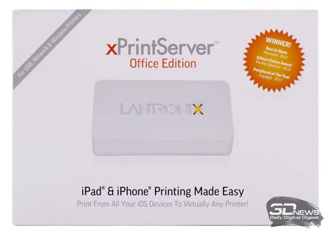 Lantronix xPrintServer — принт-сервер для поклонников Apple / Сети и ...