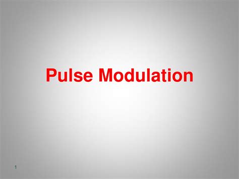 Ppt Pulse Modulation Powerpoint Presentation Free Download Id 2171754