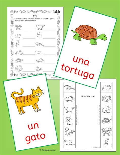 Spanish Pets 41 Pages Of Fun Spanish Worksheets And Activities To