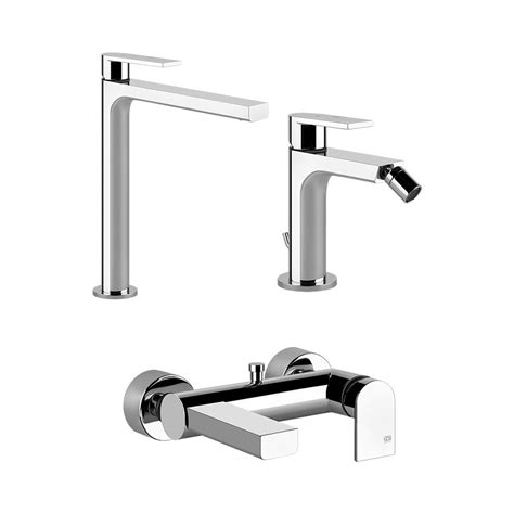 Gessi VIA MANZONI Set Rubinetteria Con Miscelatore Lavabo H 30 Cm Senza