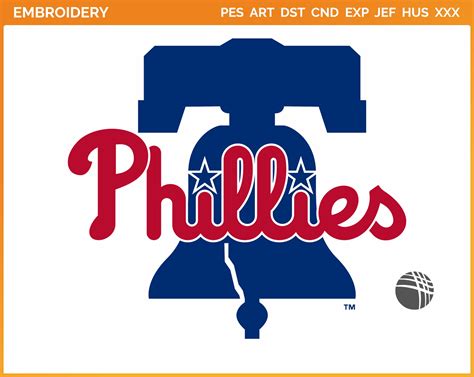 Philadelphia Phillies - Baseball Sports Embroidery Logo in 4 sizes ...