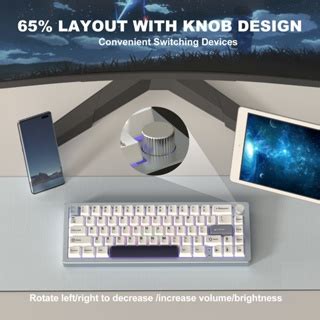 YUNZII AL Key CNC Aluminum Knob Wireless Bluetooth G Wired Hot Swap Gasket Mounted