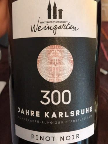 Weingarten 300 Jahre Karlsruhe Pinot Noir Vivino 日本