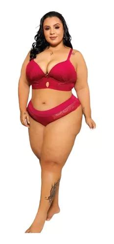 Conjunto Lingerie Cropped Sexy P Gordinhas Lindas 56 A 60 Frete grátis