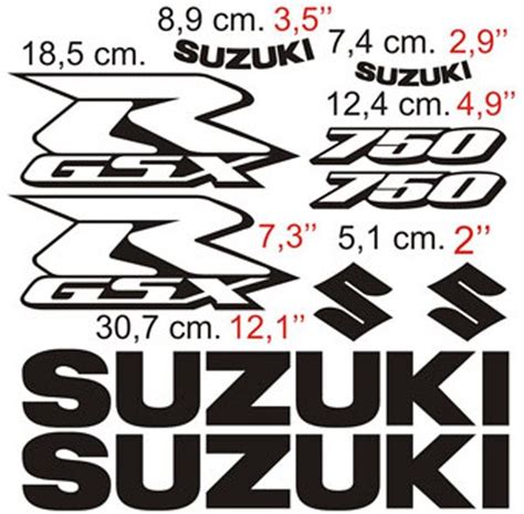 Autocollant Suzuki Modèle Gsx R 750 2006 Contour