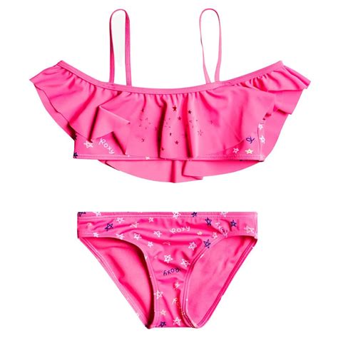 Roxy Tiny Stars Flutter Bikini Pink Kidinn