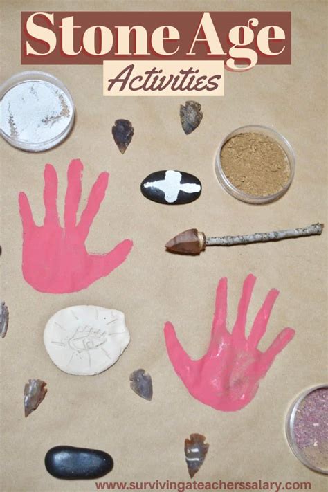 Stone Age Activities for Kids - Earth Paint, Rock Art and MORE!