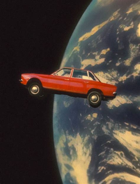 Flying Space Car wallpaper | Happywall