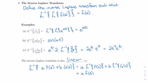 Solving Differential Equations Using Laplace Transforms Youtube