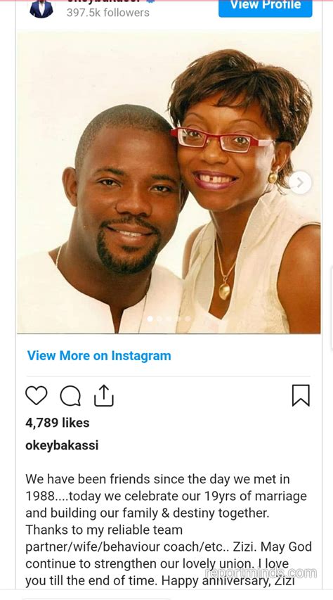 Comedian Okey Bakassi And Wife Celebrates Th Wedding Anniversary