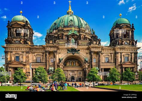 Berlin, Germany - April 30, 2014: Berliner Dom cathedral church in ...